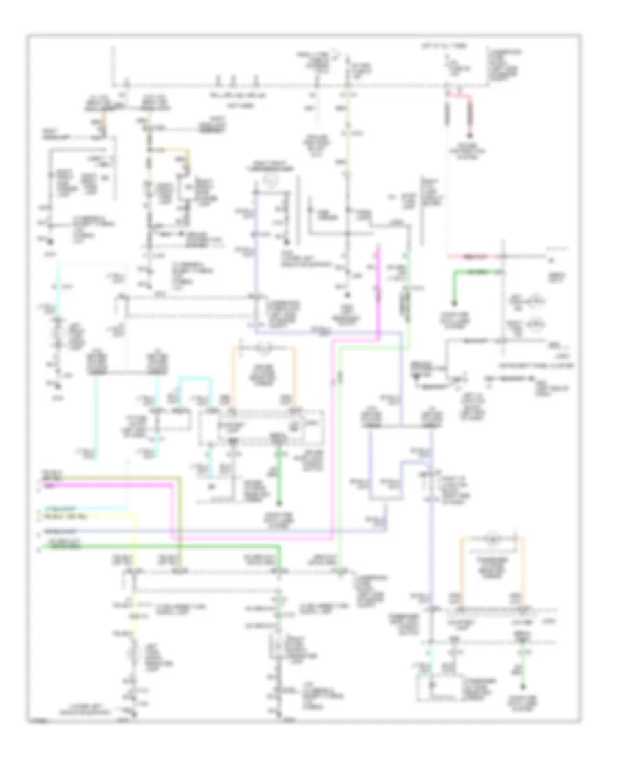 Exterior Lamps Wiring Diagram with One Piece Liftgate 2 of 2 for Cadillac Escalade EXT Luxury 2013