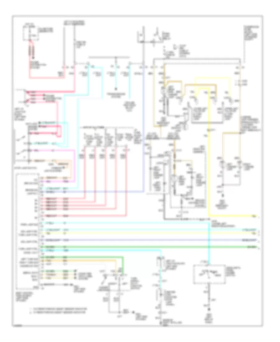 Exterior Lamps Wiring Diagram without One Piece Liftgate 1 of 2 for Cadillac Escalade EXT Luxury 2013