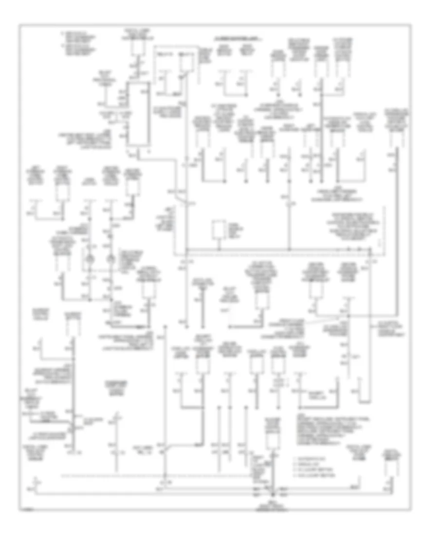 Ground Distribution Wiring Diagram 3 of 6 for Cadillac Escalade EXT Luxury 2013