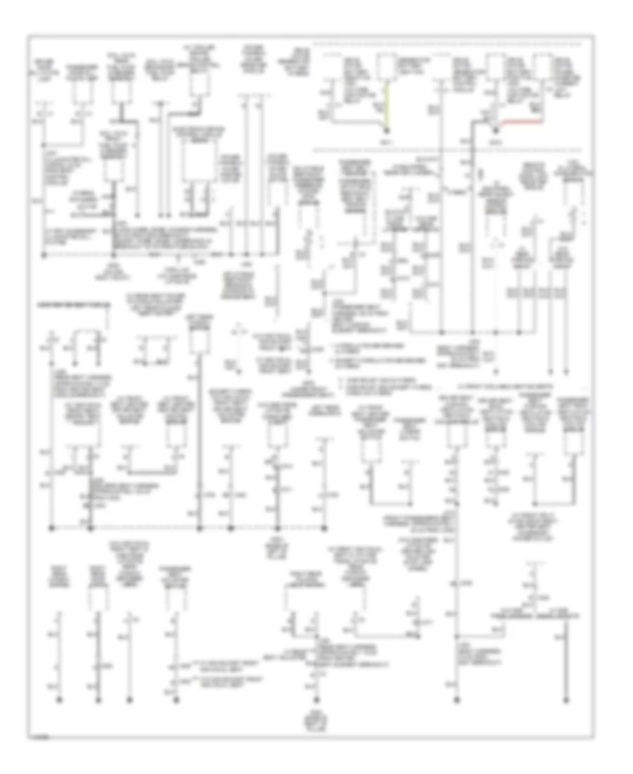 Ground Distribution Wiring Diagram 5 of 6 for Cadillac Escalade EXT Luxury 2013