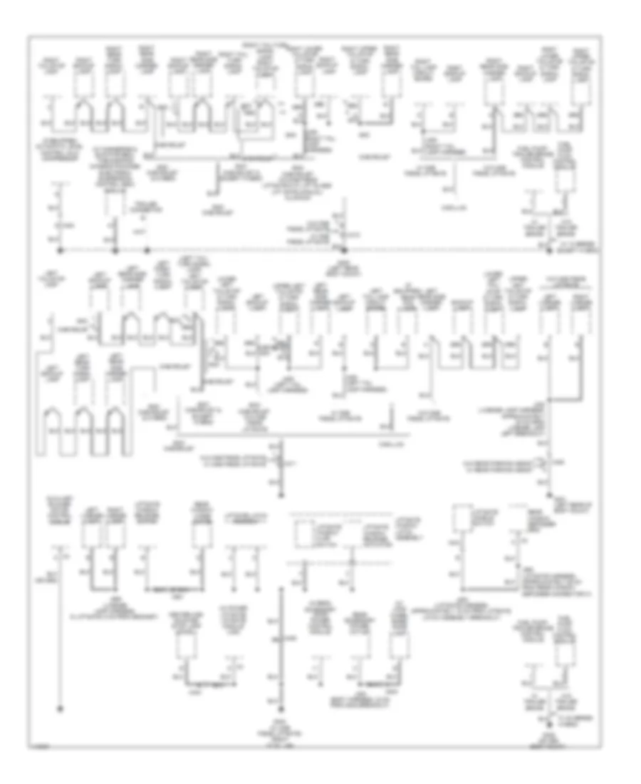 Ground Distribution Wiring Diagram 6 of 6 for Cadillac Escalade EXT Luxury 2013