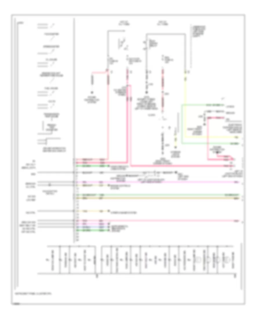 Instrument Cluster Wiring Diagram 1 of 2 for Cadillac Escalade EXT Luxury 2013