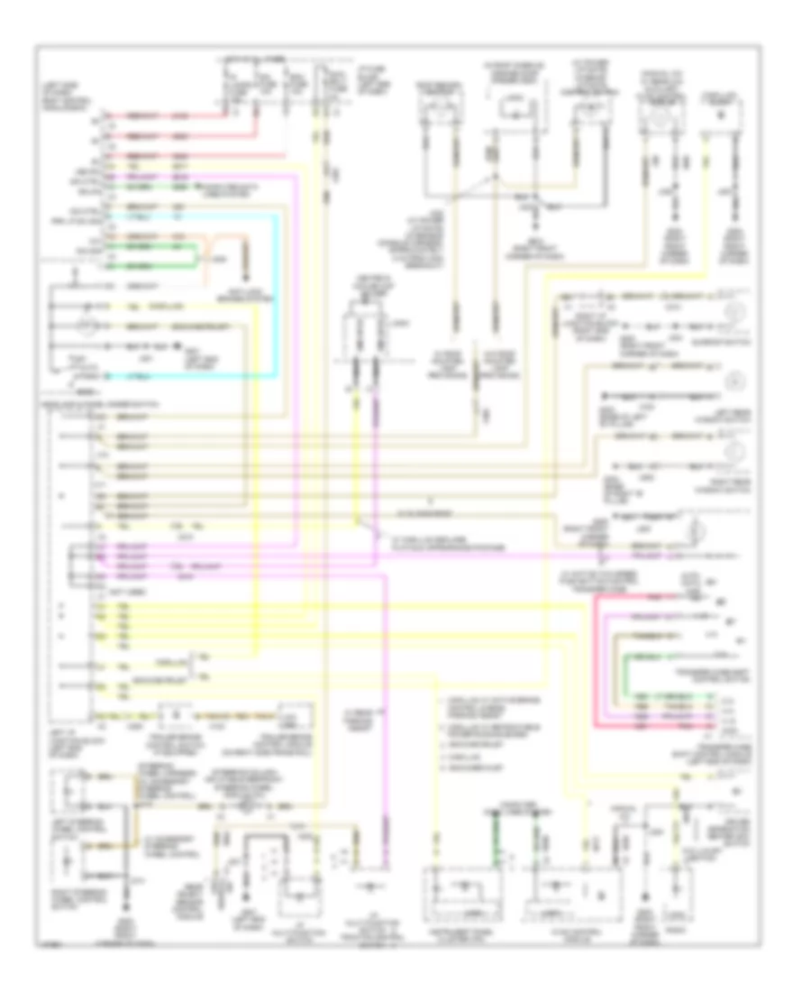 Instrument Illumination Wiring Diagram for Cadillac Escalade EXT Luxury 2013