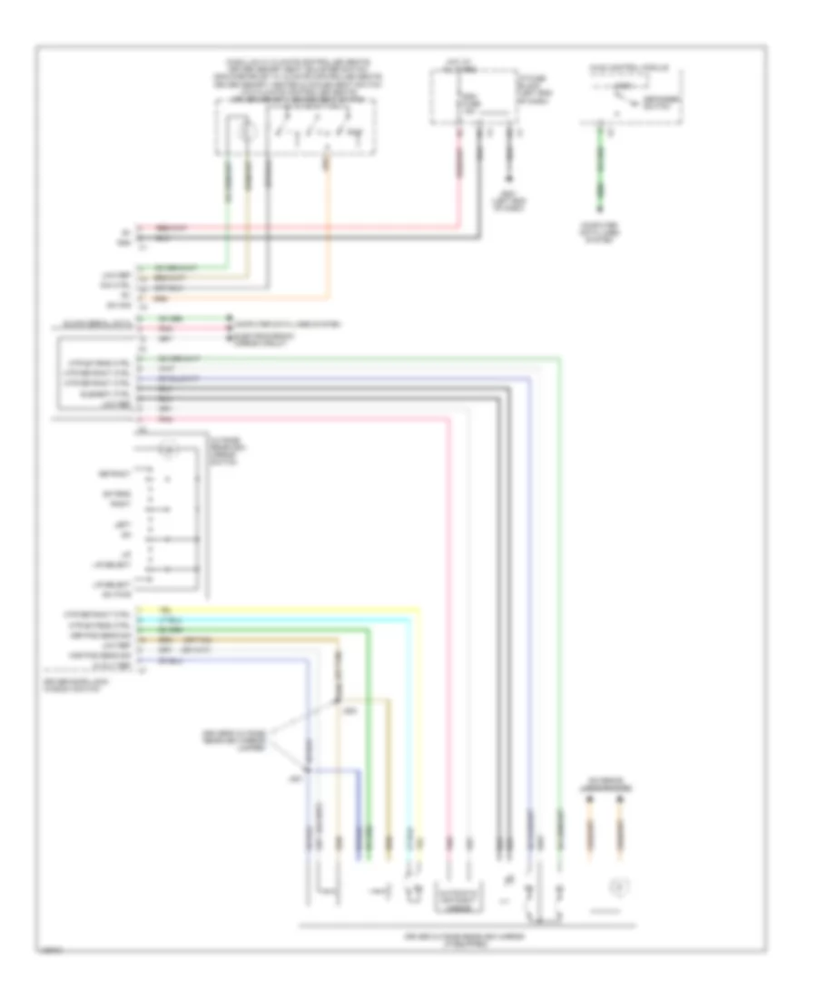 Memory Mirrors Wiring Diagram 1 of 2 for Cadillac Escalade EXT Luxury 2013