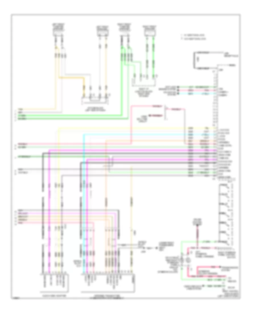 Navigation Wiring Diagram with UQA without UYS  Y91 4 of 4 for Cadillac Escalade EXT Luxury 2013