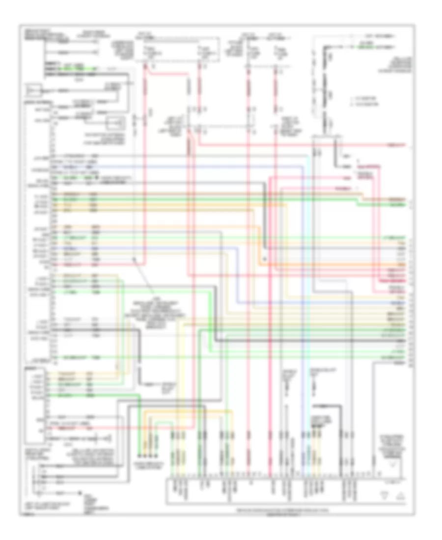 Navigation Wiring Diagram with UYS UQA  without Y91 1 of 4 for Cadillac Escalade EXT Luxury 2013