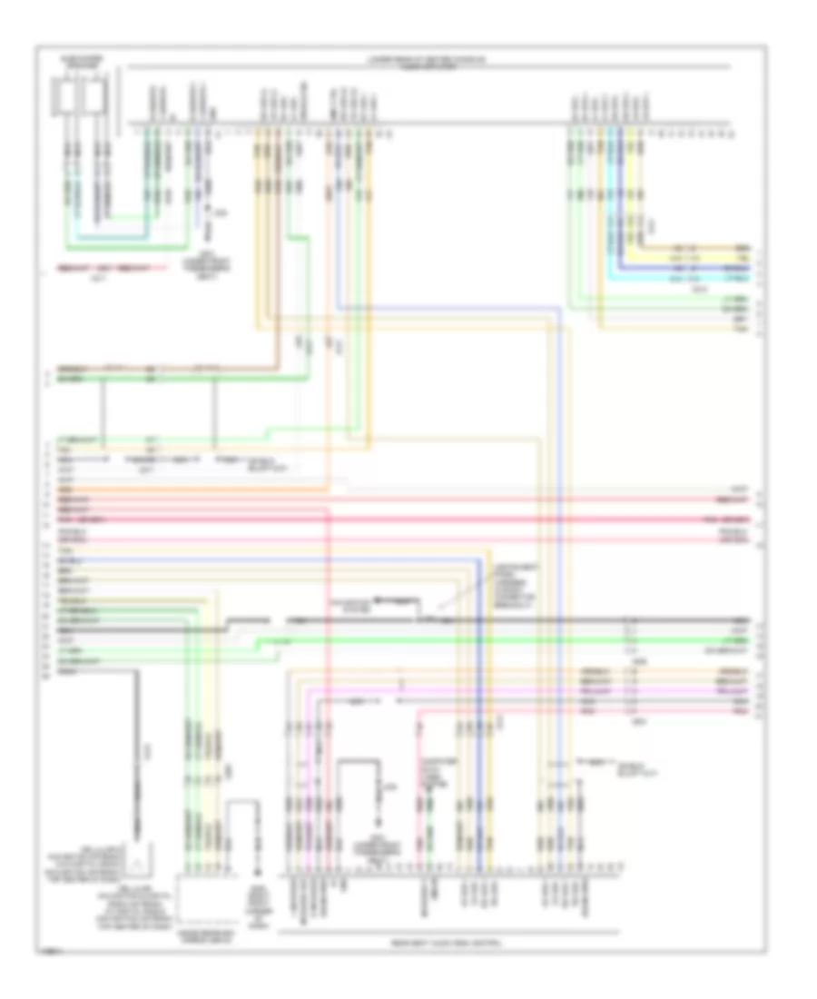 Navigation Wiring Diagram with UYS UQA  without Y91 2 of 4 for Cadillac Escalade EXT Luxury 2013