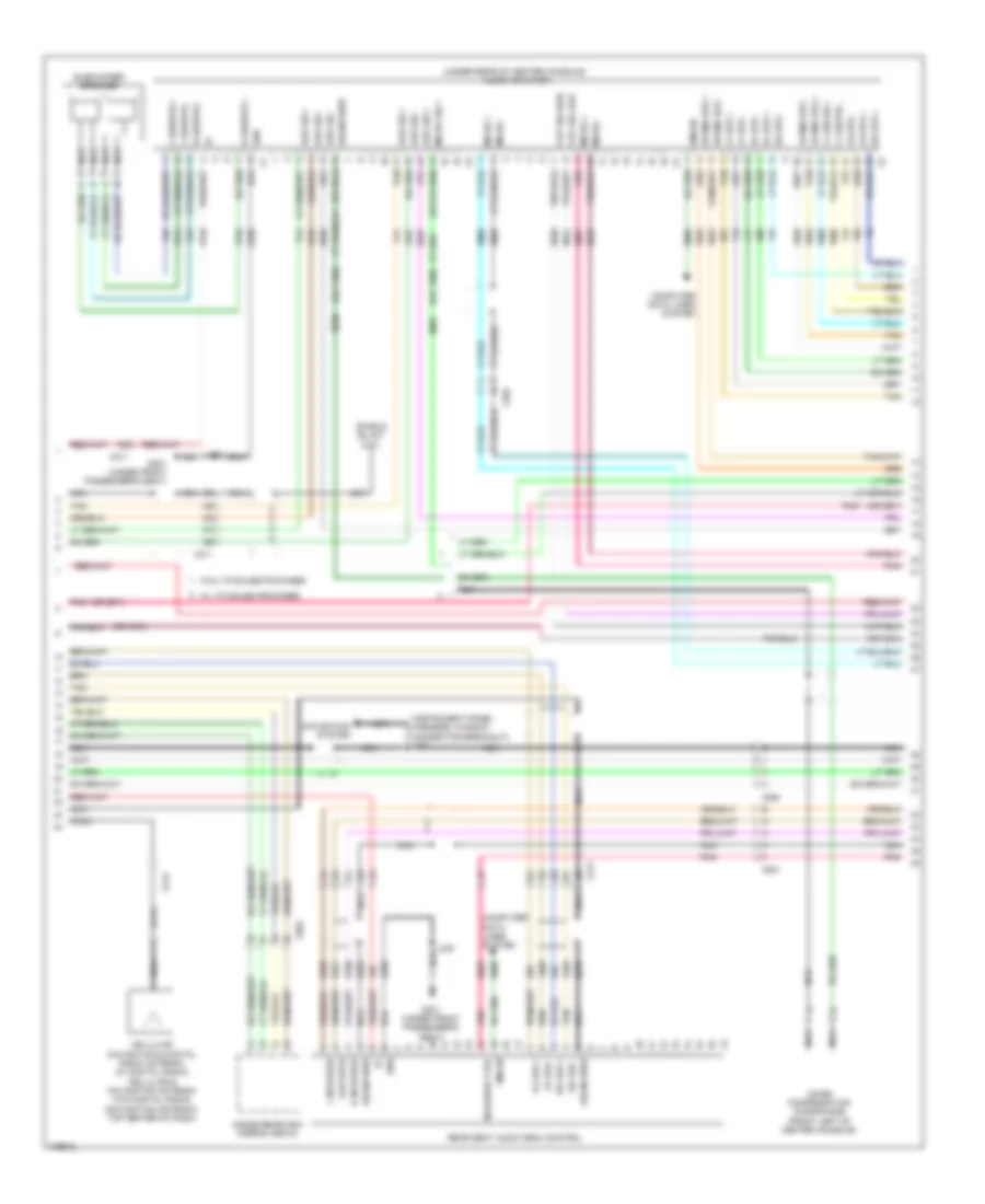 Navigation Wiring Diagram with UYS Y91  UQA 2 of 4 for Cadillac Escalade EXT Luxury 2013