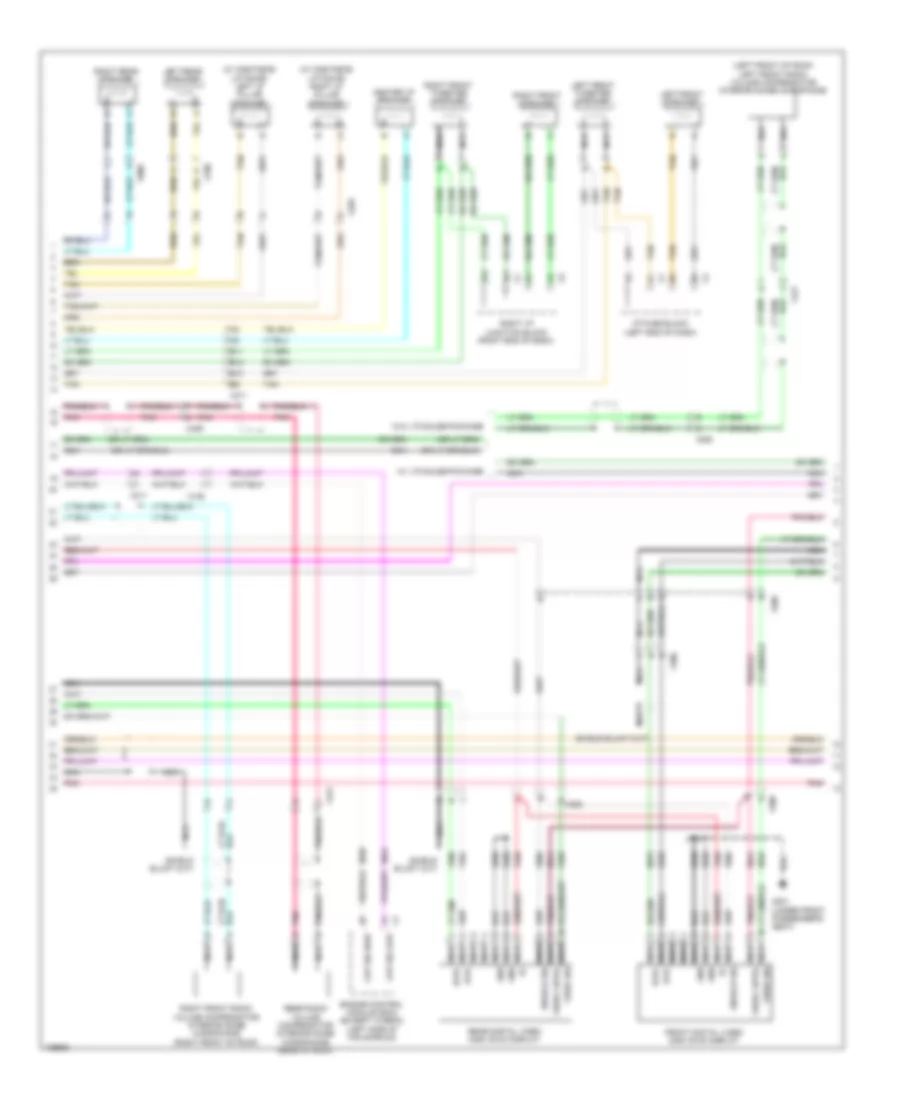 Navigation Wiring Diagram with Y91  UQA without UYS 3 of 4 for Cadillac Escalade EXT Luxury 2013