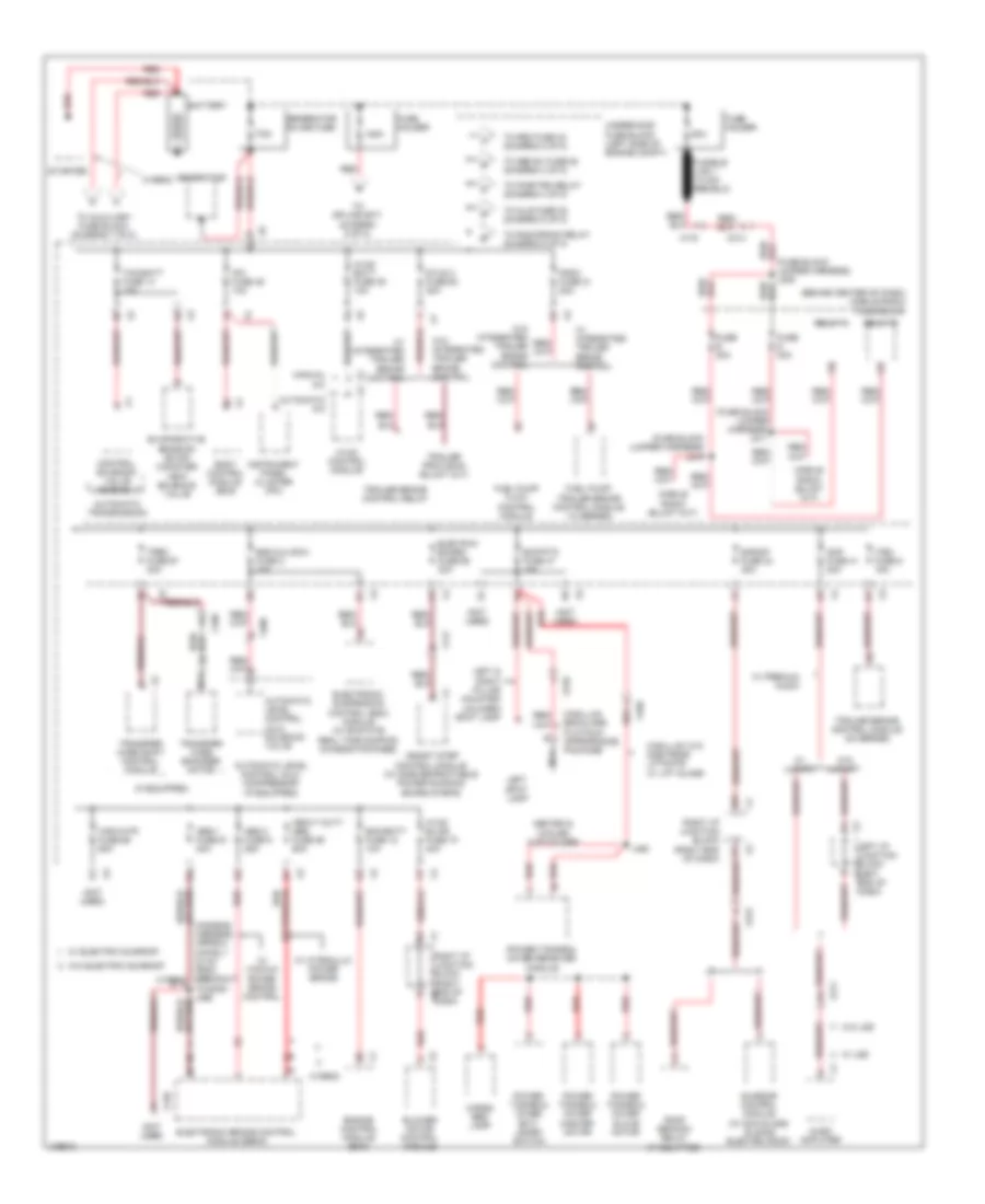 Power Distribution Wiring Diagram 1 of 8 for Cadillac Escalade EXT Luxury 2013