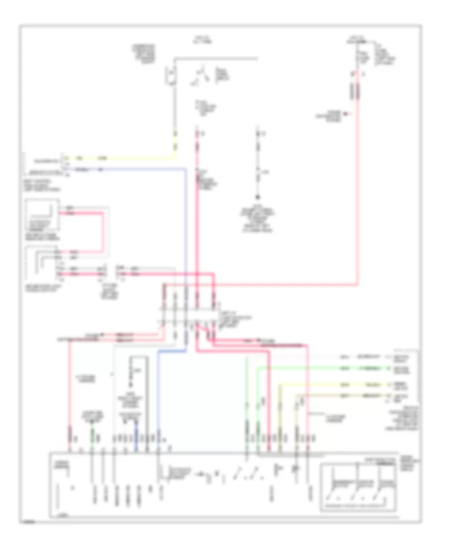 Electrochromic Mirror Wiring Diagram for Cadillac Escalade EXT Luxury 2013