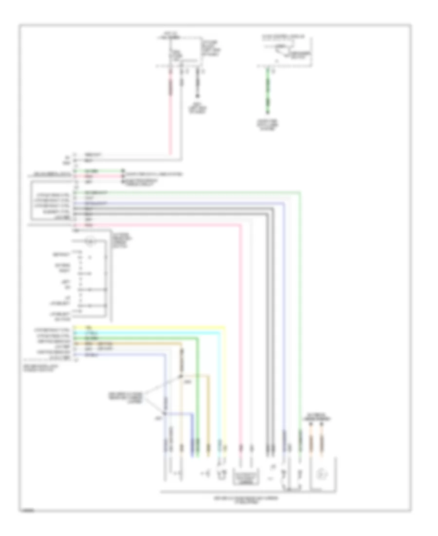 Power Mirrors Wiring Diagram 1 of 2 for Cadillac Escalade EXT Luxury 2013