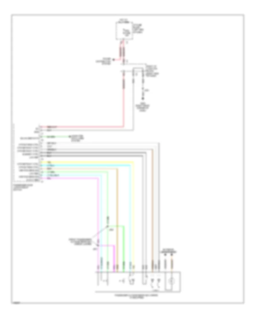 Power Mirrors Wiring Diagram 2 of 2 for Cadillac Escalade EXT Luxury 2013