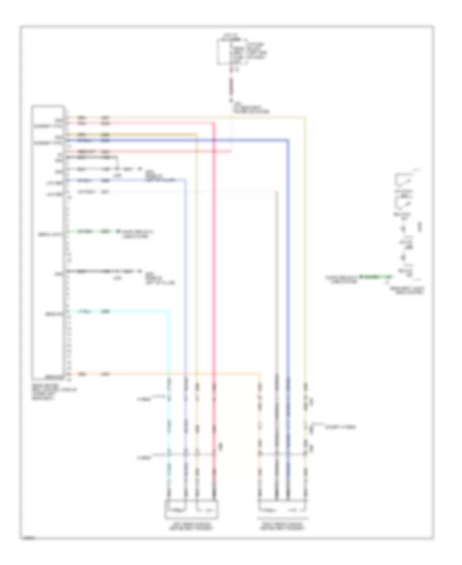 Rear Heated Seats Wiring Diagram for Cadillac Escalade EXT Luxury 2013