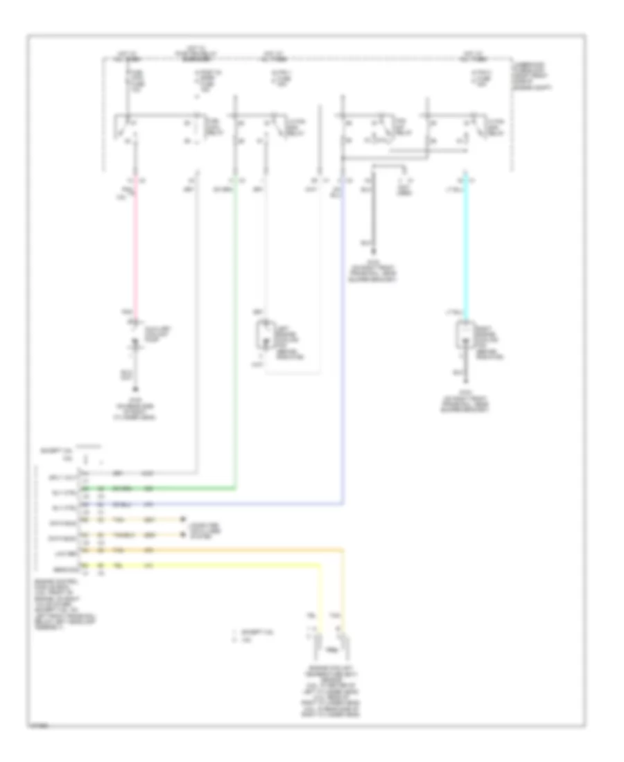 Cooling Fan Wiring Diagram for Cadillac STS 2008
