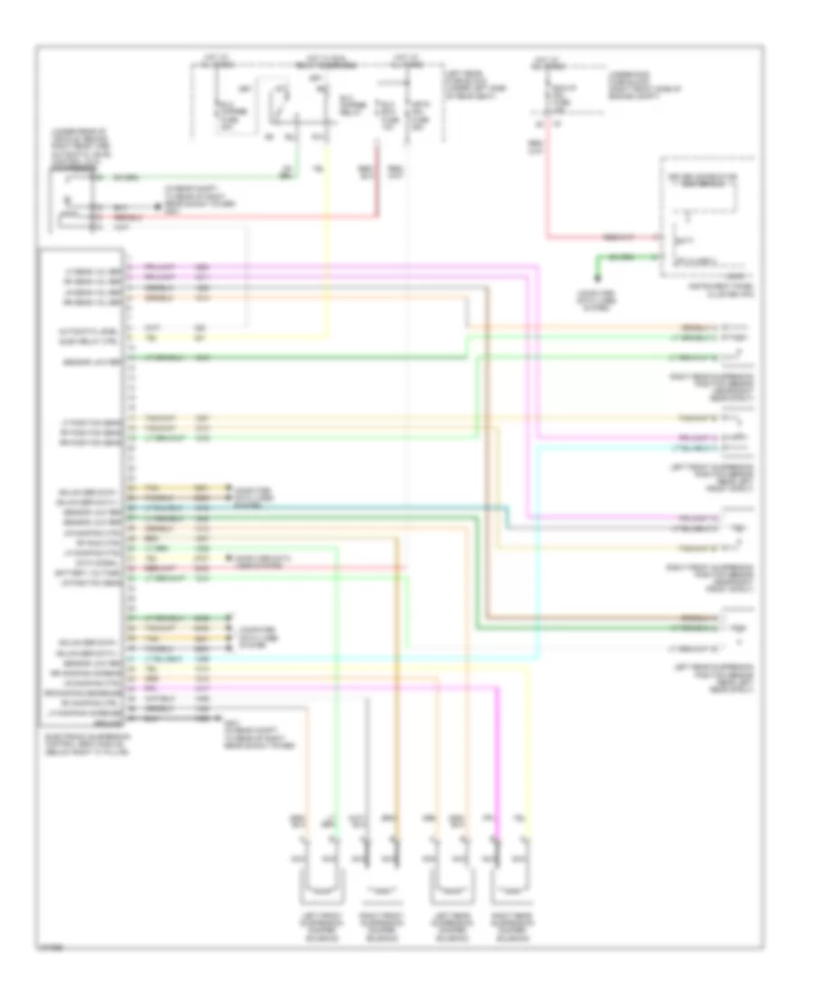 Electronic Suspension Wiring Diagram for Cadillac STS 2008