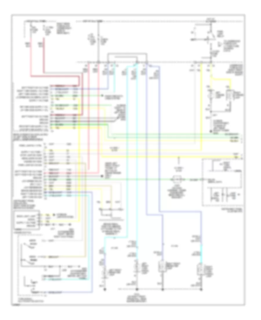 Exterior Lamps Wiring Diagram (1 of 2) for Cadillac STS 2008