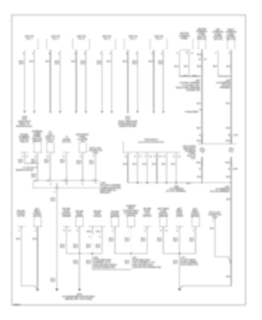 Ground Distribution Wiring Diagram (3 of 5) for Cadillac STS 2008