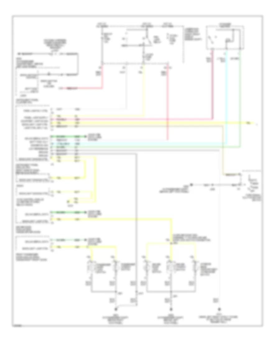 Instrument Illumination Wiring Diagram 1 of 2 for Cadillac STS 2008