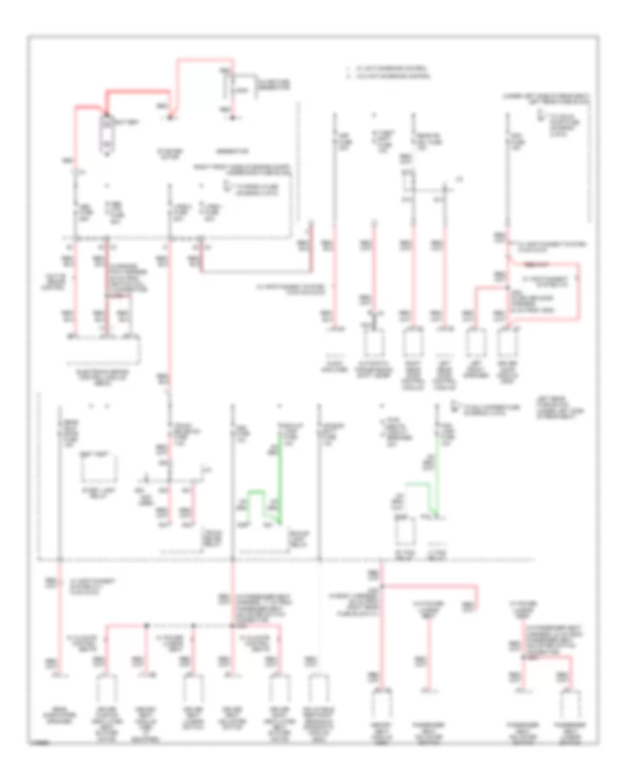 Power Distribution Wiring Diagram 1 of 6 for Cadillac STS 2008