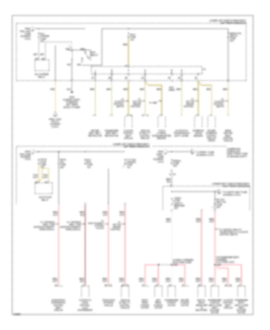 Power Distribution Wiring Diagram 2 of 6 for Cadillac STS 2008