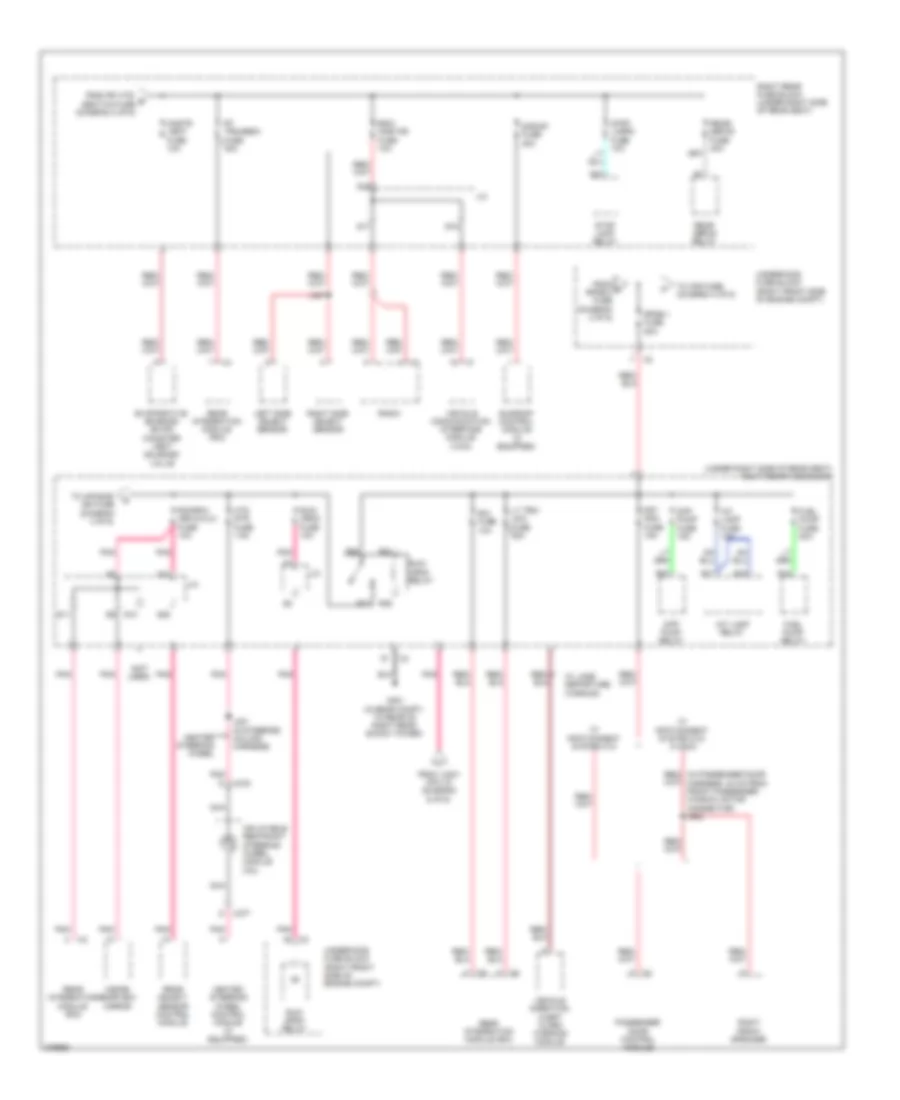 Power Distribution Wiring Diagram (3 of 6) for Cadillac STS 2008