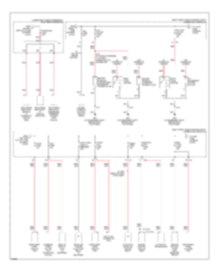Power Distribution Wiring Diagram (4 of 6) for Cadillac STS 2008