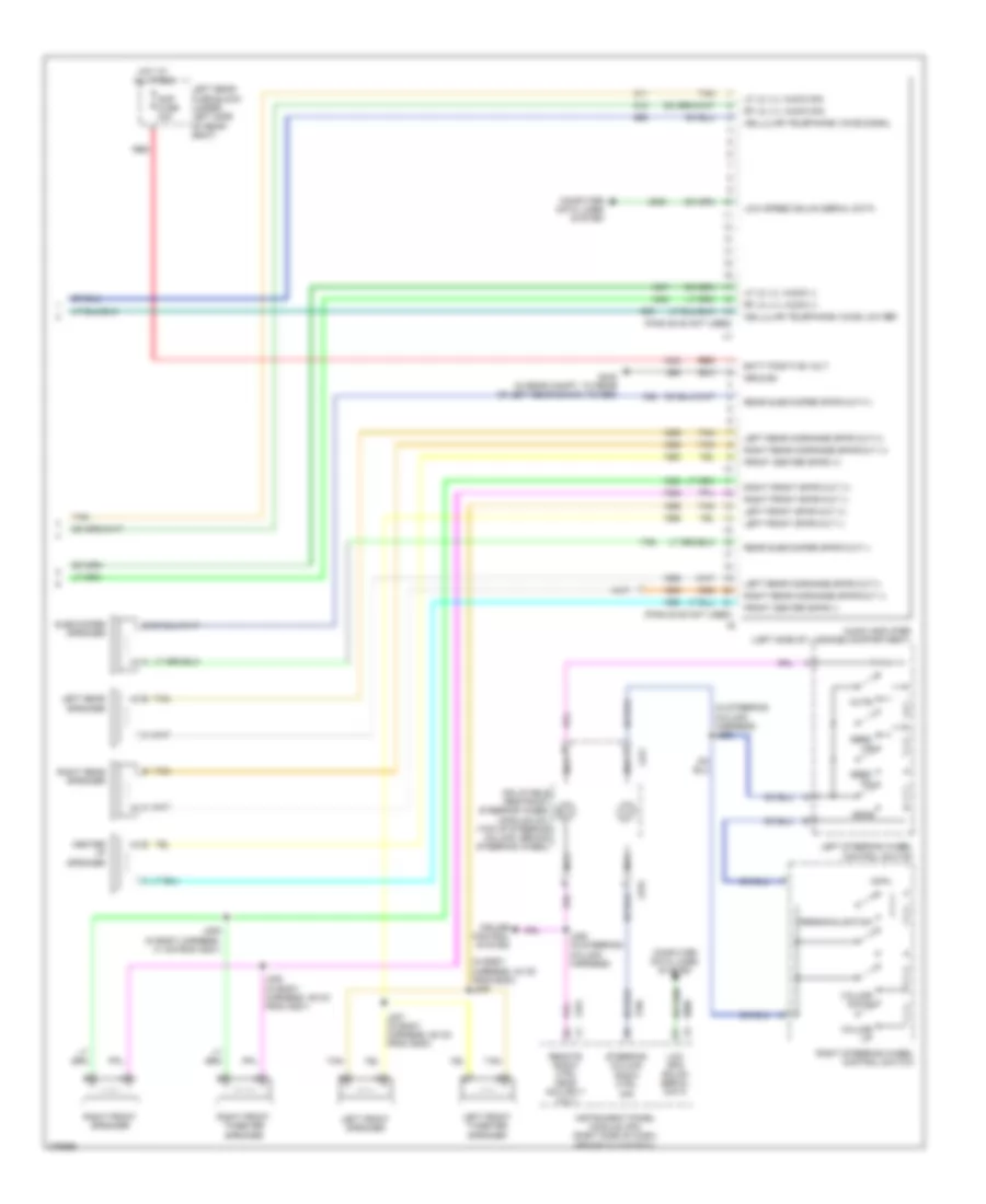 8 Speaker System Wiring Diagram 3 of 3 for Cadillac STS 2008
