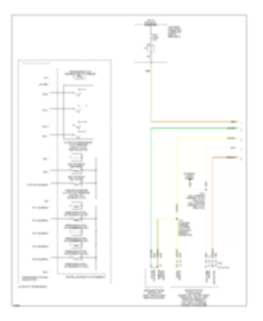 Transmission Wiring Diagram 1 of 2 for Cadillac STS 2008