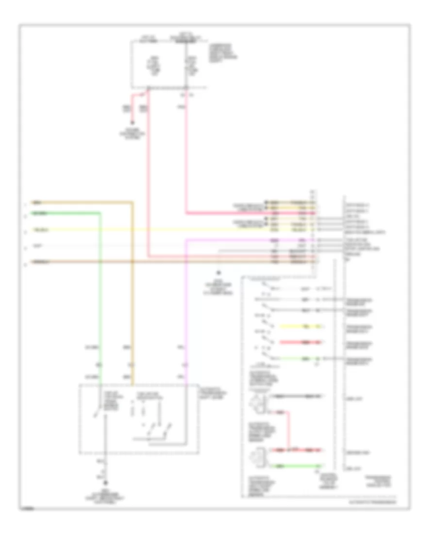 Transmission Wiring Diagram 2 of 2 for Cadillac STS 2008
