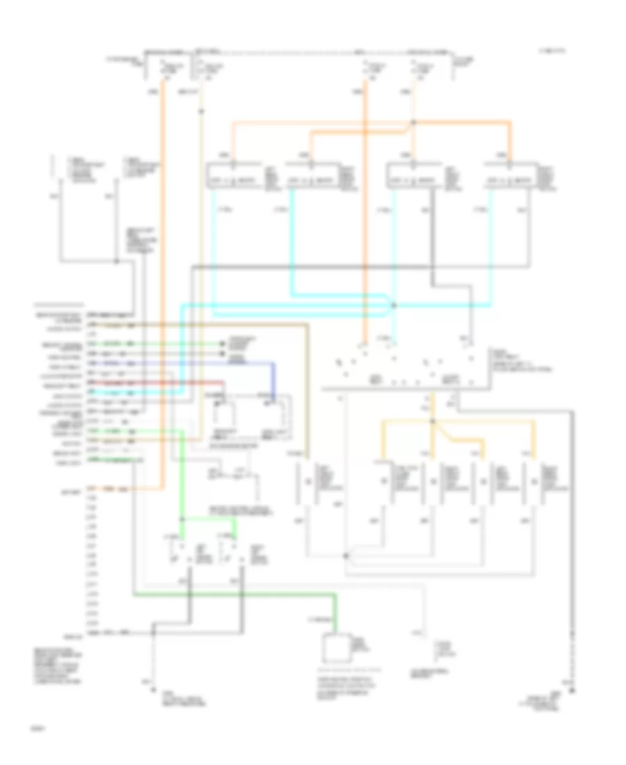 Forced Entry Wiring Diagram for Cadillac Fleetwood Brougham 1993