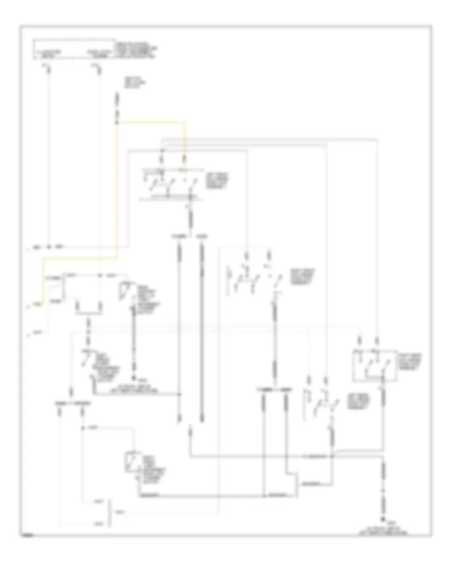 Courtesy Lamps Wiring Diagram 2 of 2 for Cadillac Fleetwood Brougham 1993