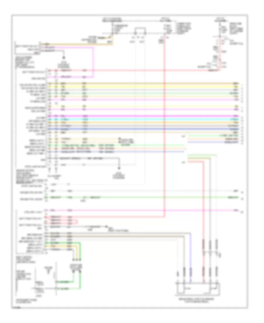 Cruise Control Wiring Diagram 1 of 2 for Cadillac CTS V 2013