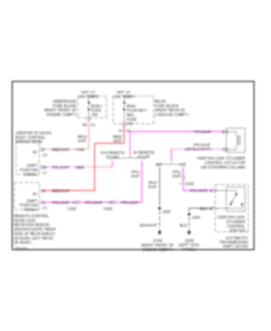 Ignition Lock Solenoid Wiring Diagram for Cadillac CTS V 2013