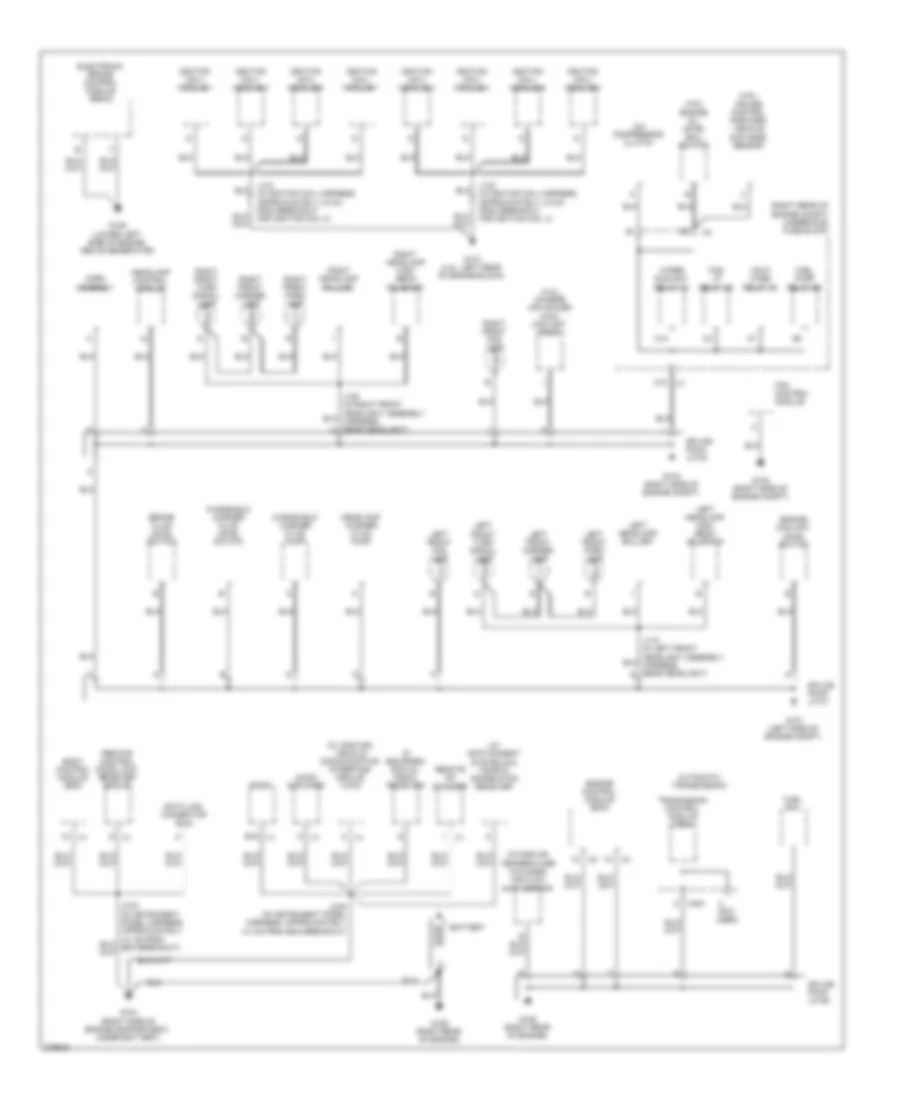 Ground Distribution Wiring Diagram 1 of 3 for Cadillac XDiscovery 2008