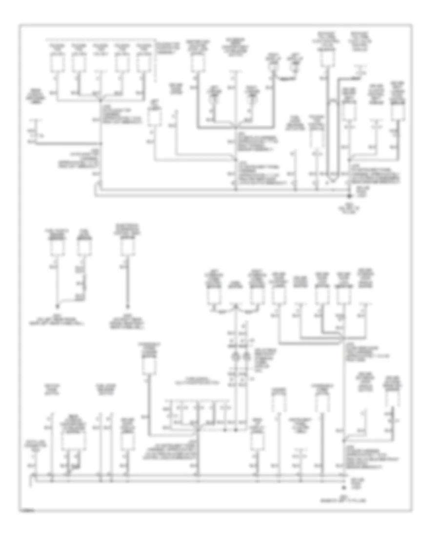 Ground Distribution Wiring Diagram 2 of 3 for Cadillac XDiscovery 2008