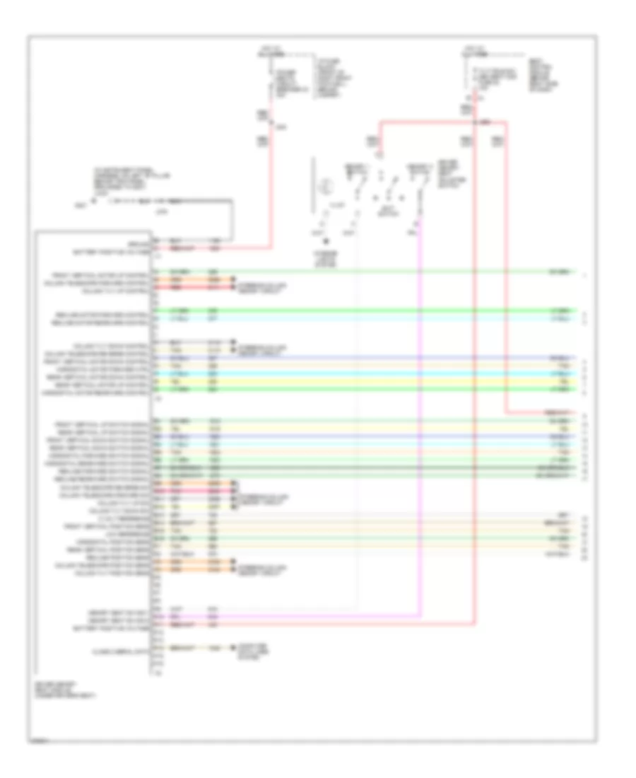 Driver s Memory Seat Wiring Diagram 1 of 2 for Cadillac XDiscovery 2008
