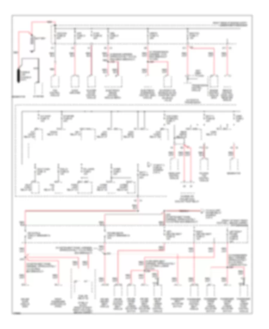 Power Distribution Wiring Diagram 1 of 4 for Cadillac XDiscovery 2008