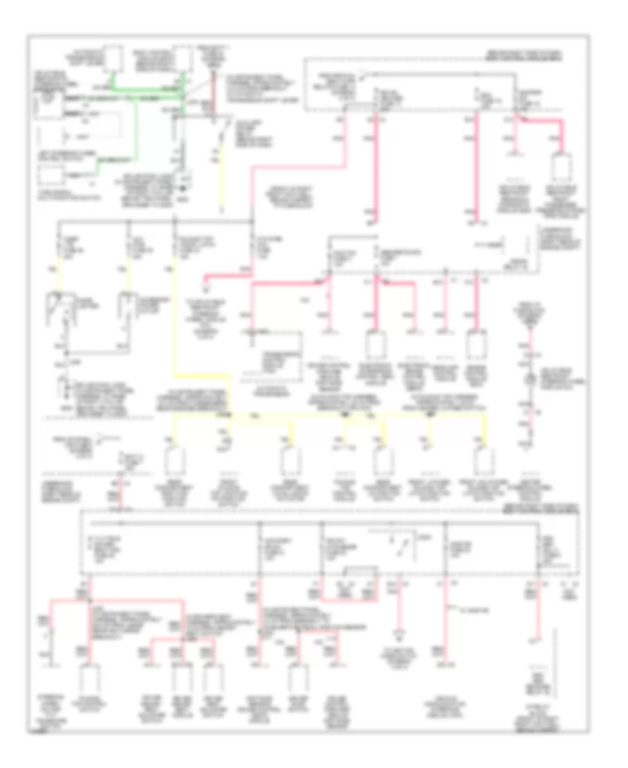 Power Distribution Wiring Diagram 3 of 4 for Cadillac XDiscovery 2008