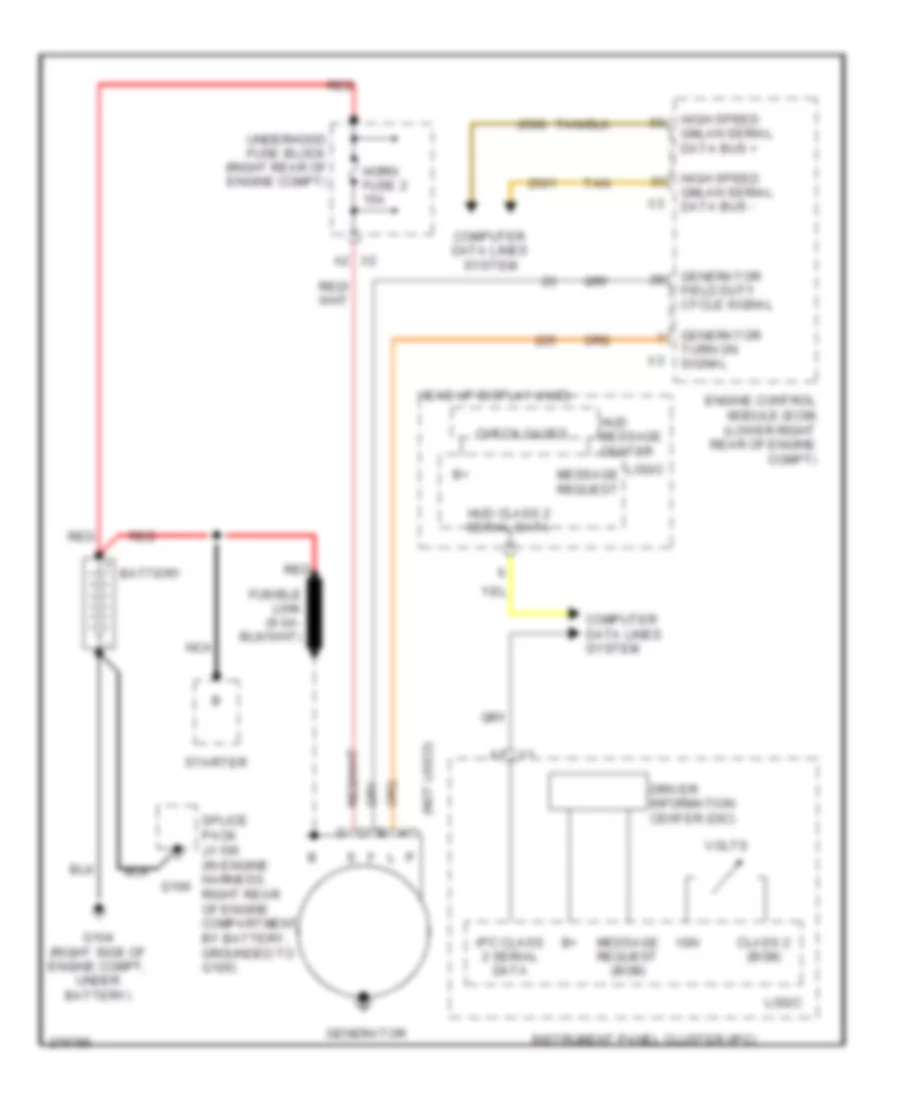 Charging Wiring Diagram for Cadillac XDiscovery 2008