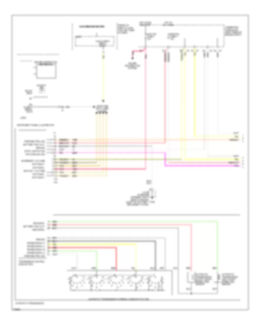 Transmission Wiring Diagram 1 of 2 for Cadillac XDiscovery 2008