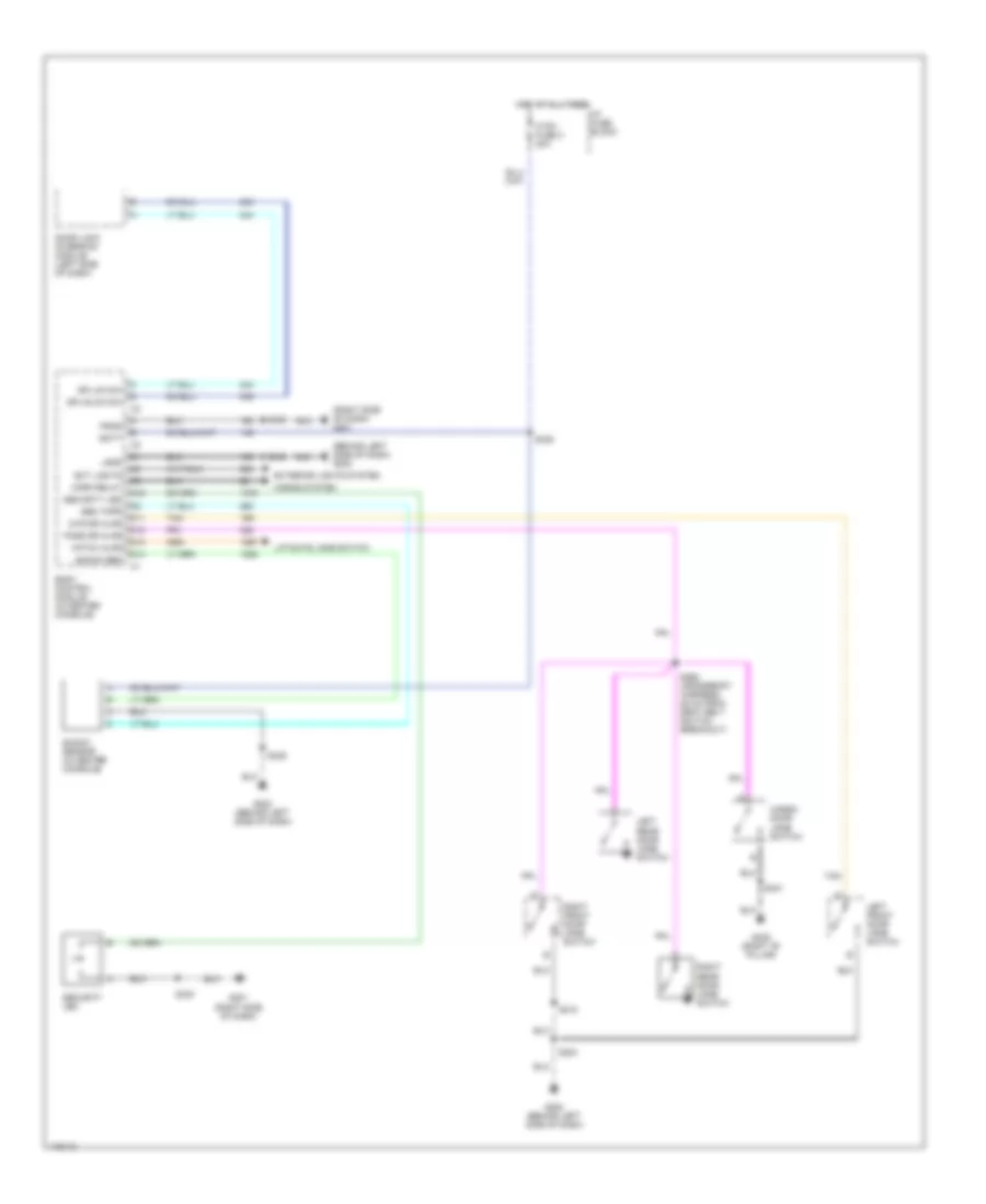 Forced Entry Wiring Diagram for Cadillac Escalade 1999