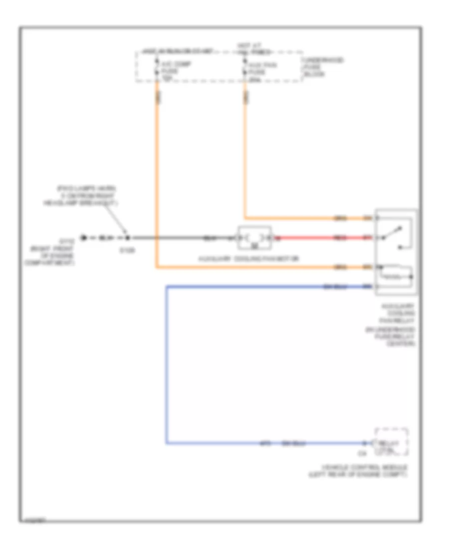 Cooling Fan Wiring Diagram for Cadillac Escalade 1999