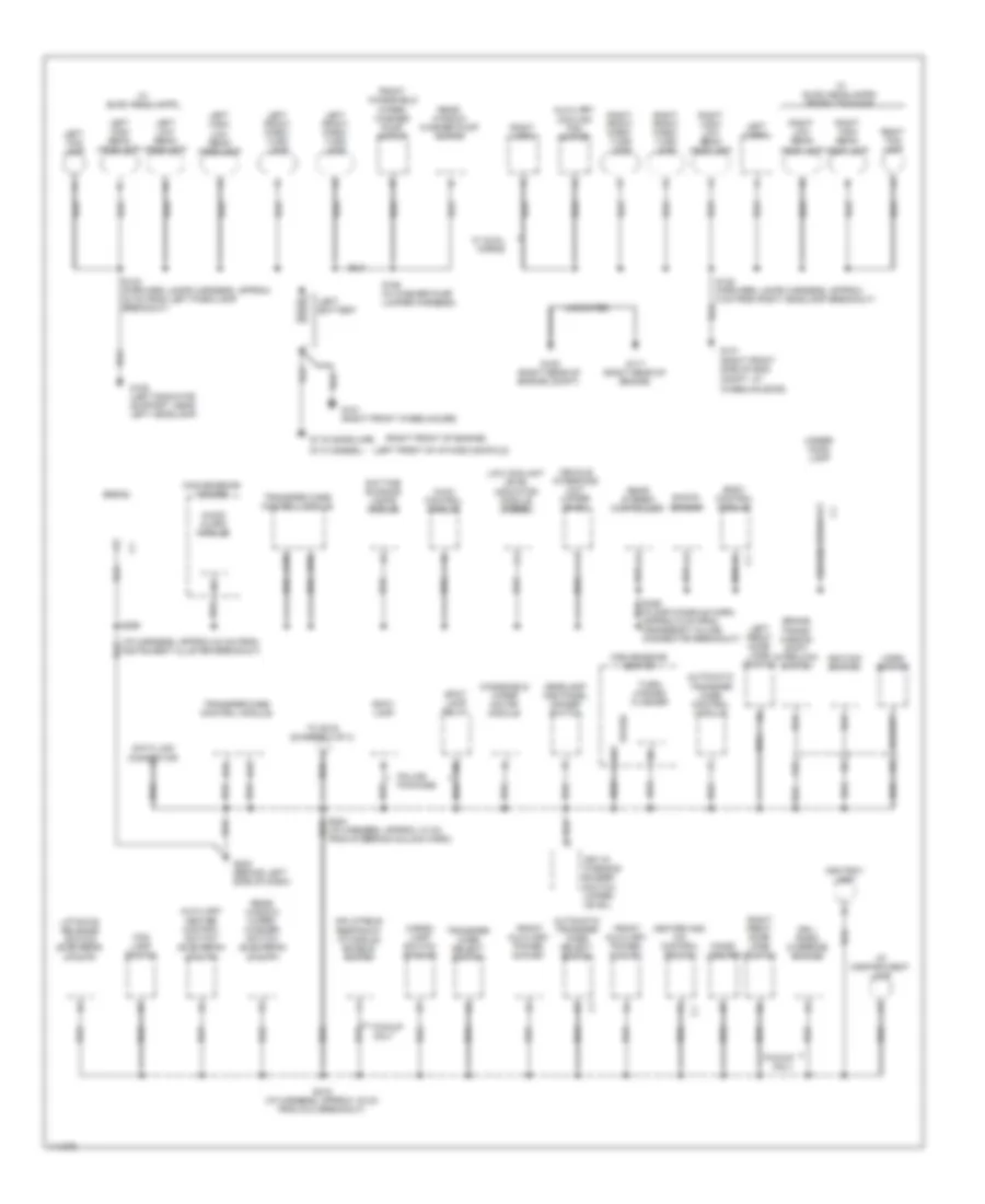 Ground Distribution Wiring Diagram 1 of 4 for Cadillac Escalade 1999
