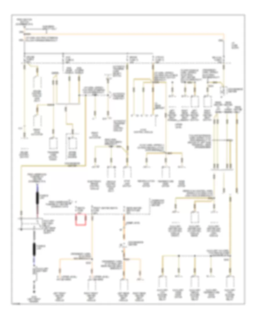 Power Distribution Wiring Diagram (5 of 6) for Cadillac Escalade 1999