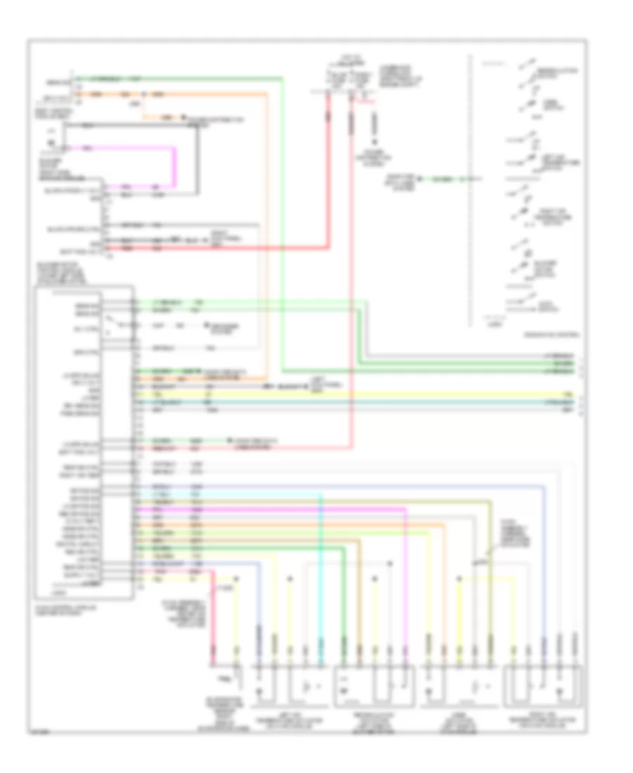Automatic A C Wiring Diagram 1 of 2 for Cadillac CTS 2009