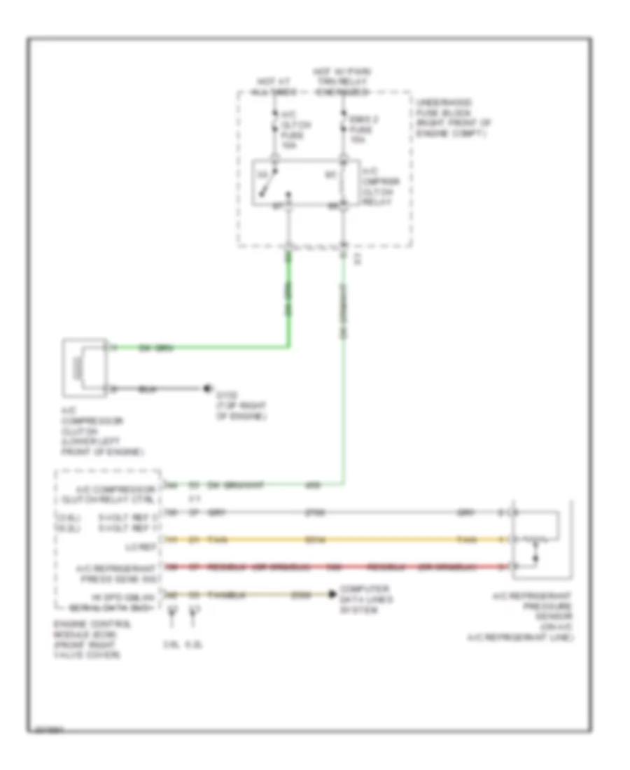 Compressor Wiring Diagram for Cadillac CTS 2009
