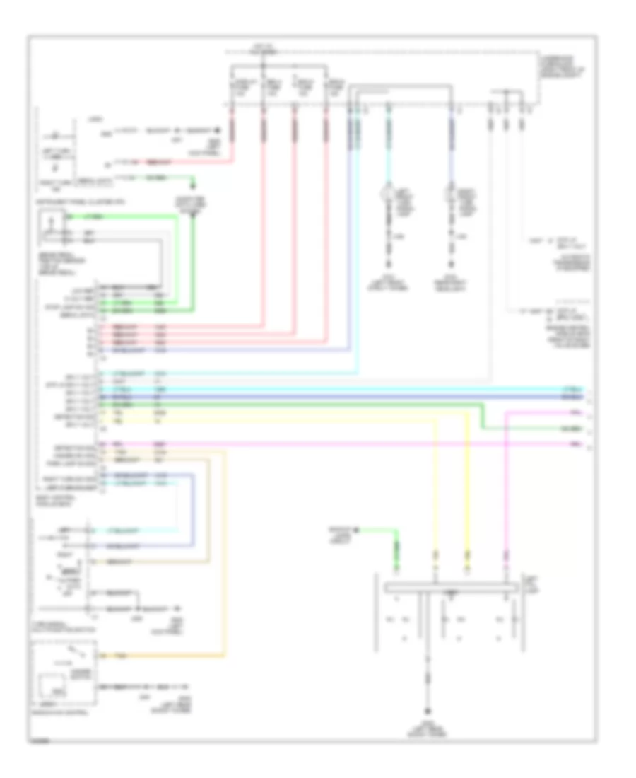 Exterior Lamps Wiring Diagram 1 of 2 for Cadillac CTS 2009