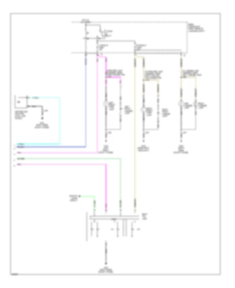 Exterior Lamps Wiring Diagram 2 of 2 for Cadillac CTS 2009