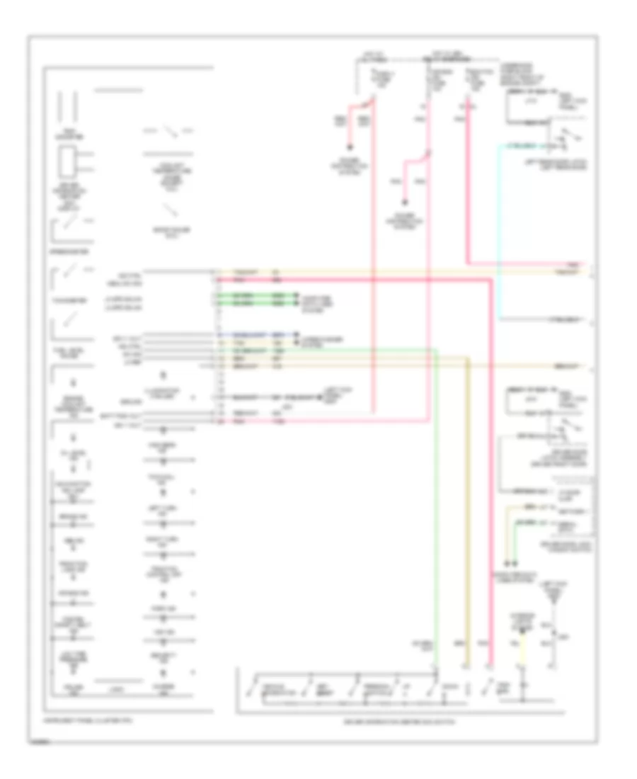Instrument Cluster Wiring Diagram 1 of 2 for Cadillac CTS 2009